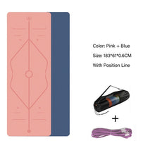 Laden Sie das Bild in den Galerie-Viewer, yoga double layer mat with position line