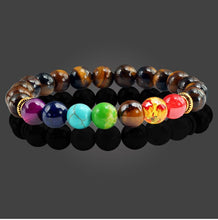 Load image into Gallery viewer, 7 chakra yoga bracelet