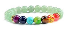 Load image into Gallery viewer, 7 chakra yoga bracelet