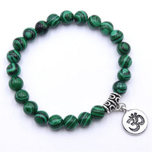 Laden Sie das Bild in den Galerie-Viewer, yoga chakra bracelet with om symbol