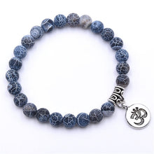 Laden Sie das Bild in den Galerie-Viewer, yoga chakra bracelet with om symbol