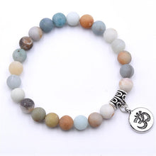 Laden Sie das Bild in den Galerie-Viewer, yoga chakra bracelet with om symbol