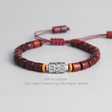 Load image into Gallery viewer, tibetan prayer wheel bracelet
