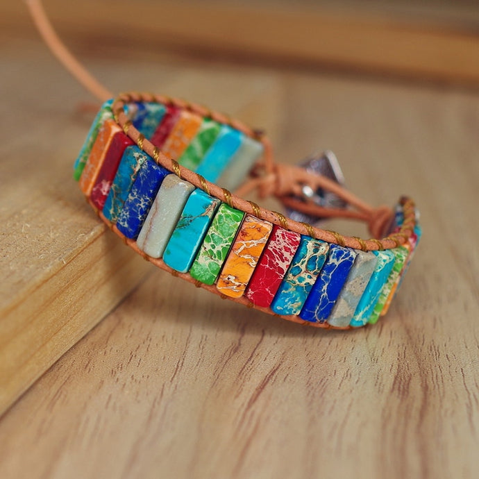 multi color chakra bracelet
