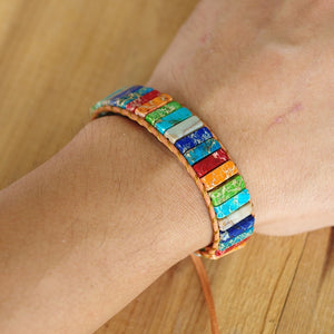 multi color chakra bracelet